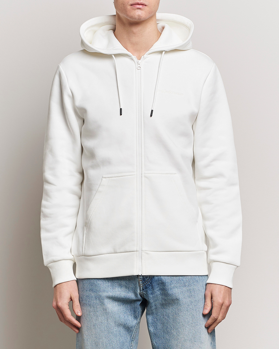 Herr | Tröjor | Peak Performance | Original Logo Full Zip Hoodie Off White