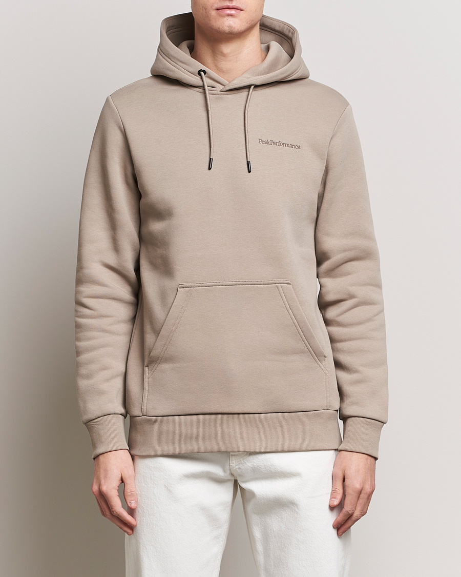 Herr | Huvtröjor | Peak Performance | Original Logo Hoodie Avid Beige