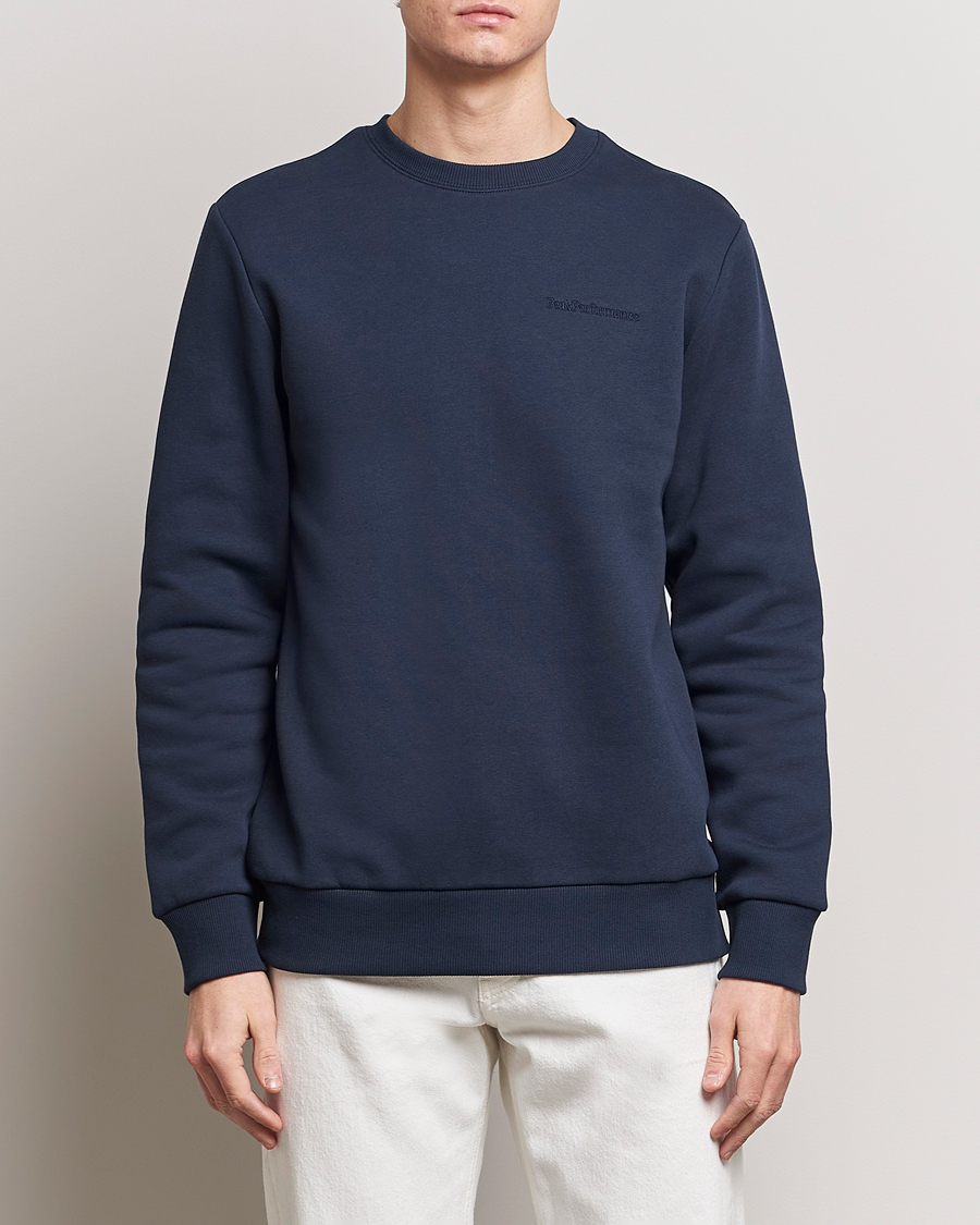 Herr | Tröjor | Peak Performance | Original Logo Crew Neck Sweatshirt Blue Shadow