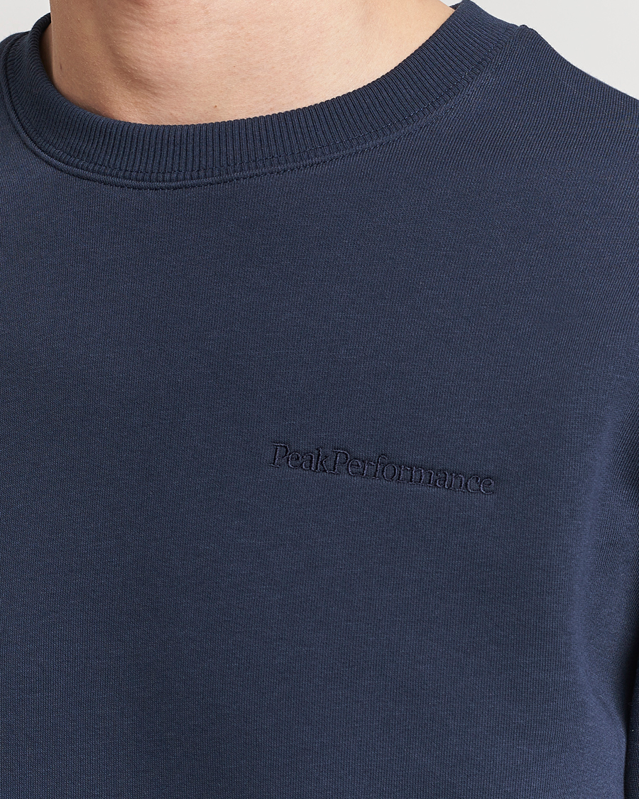 Herr | Tröjor | Peak Performance | Original Logo Crew Neck Sweatshirt Blue Shadow