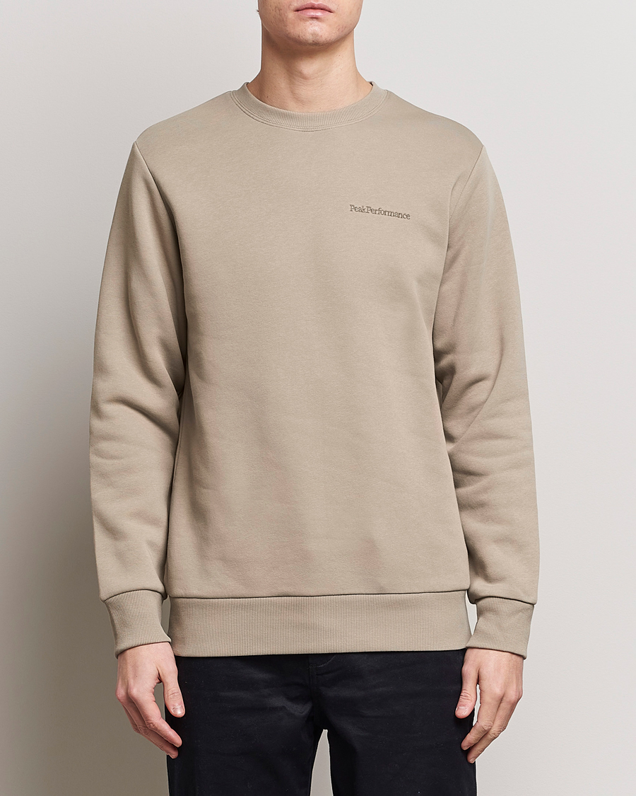 Herr | Kläder | Peak Performance | Original Logo Crew Neck Sweatshirt Avid Beige