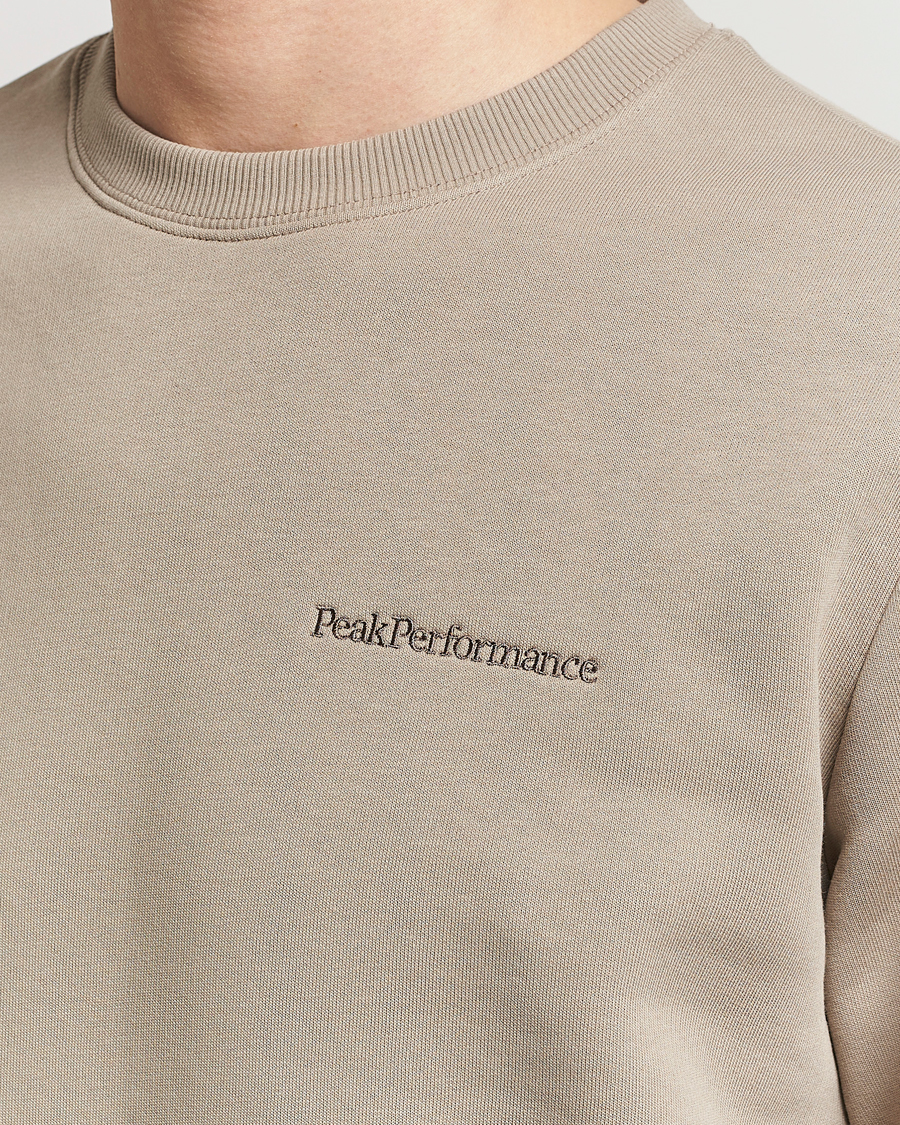 Herr | Tröjor | Peak Performance | Original Logo Crew Neck Sweatshirt Avid Beige