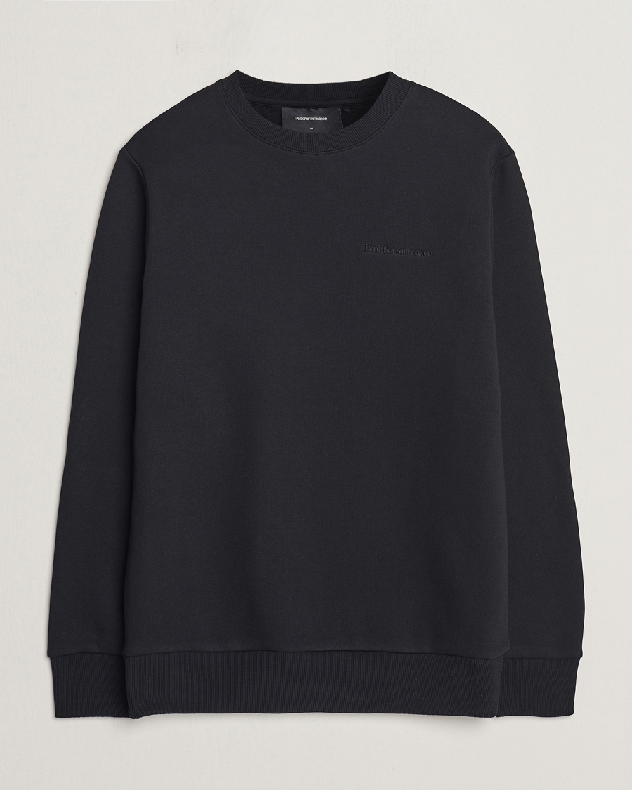 Herr | Tröjor | Peak Performance | Original Crew Neck Sweatshirt Black