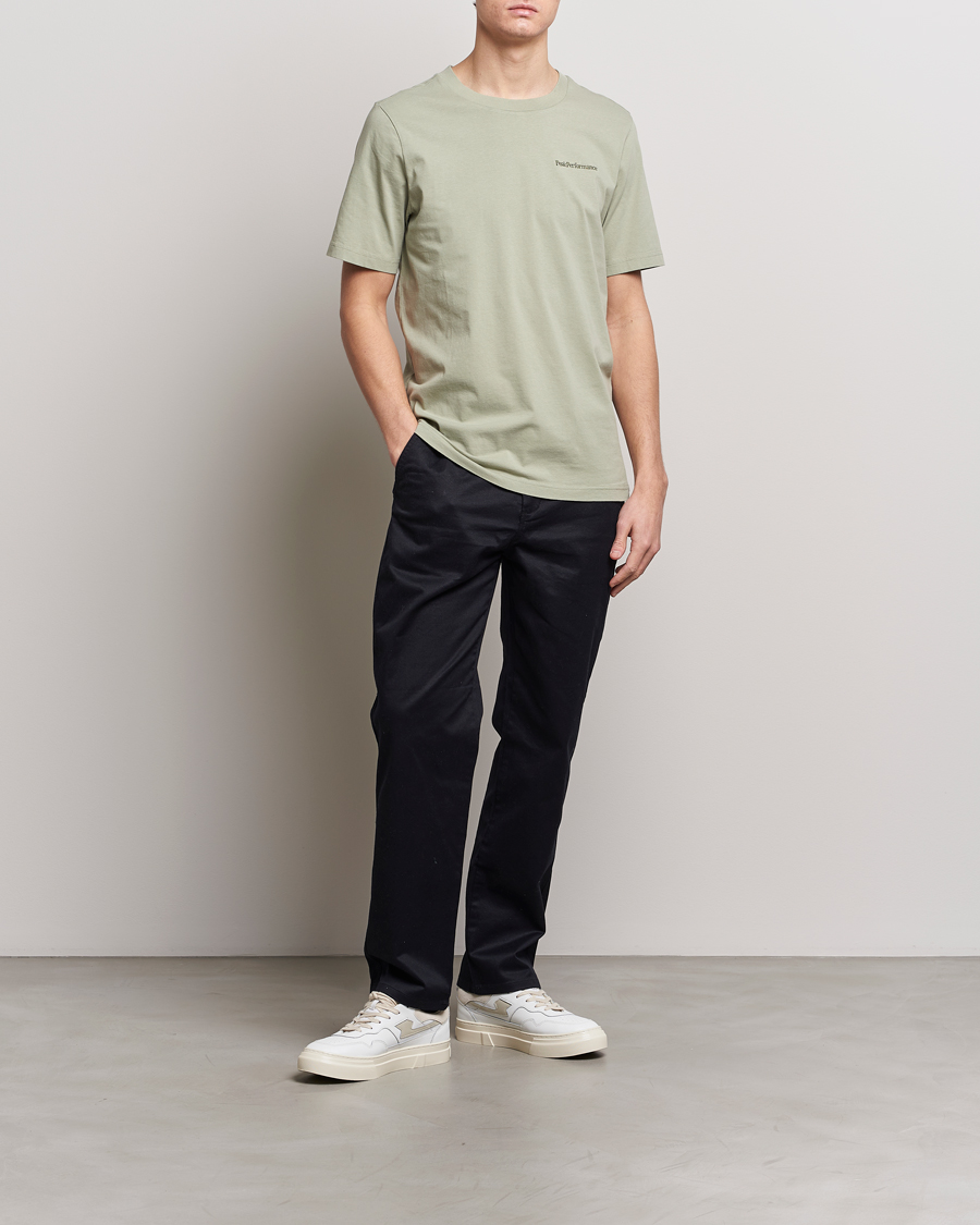 Herr | T-Shirts | Peak Performance | Original Logo Crew Neck T-Shirt Limit Green
