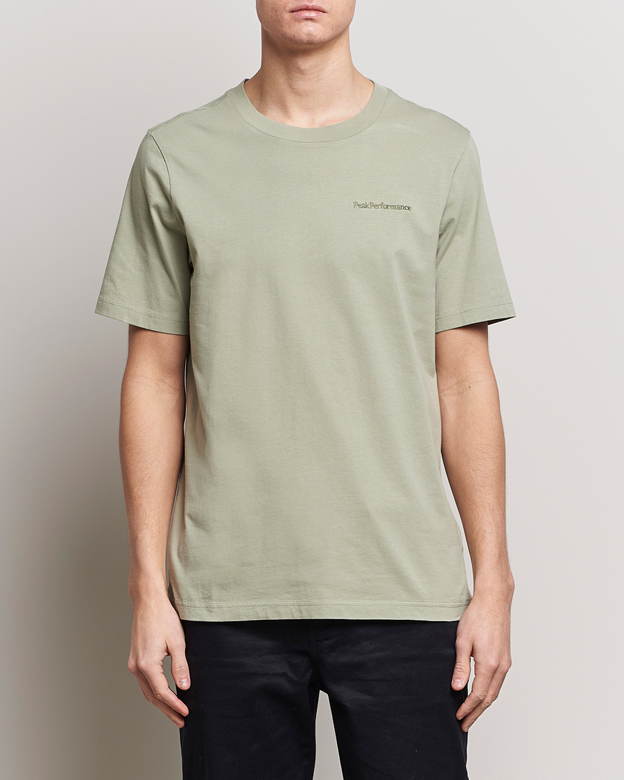 Herr | Kortärmade t-shirts | Peak Performance | Original Logo Crew Neck T-Shirt Limit Green