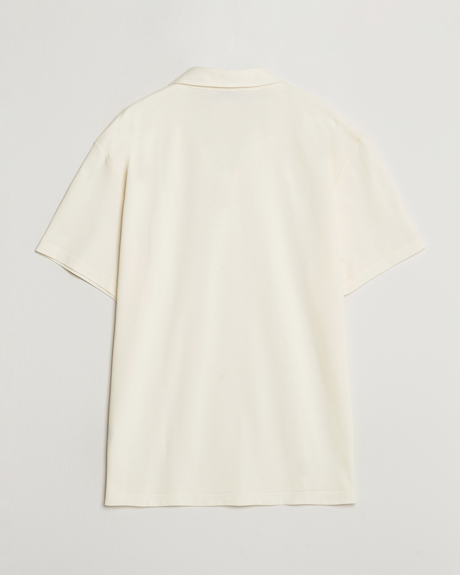 Herr | Pikéer | Peak Performance | Cotton Coolmax Open Collar Polo Vintage White