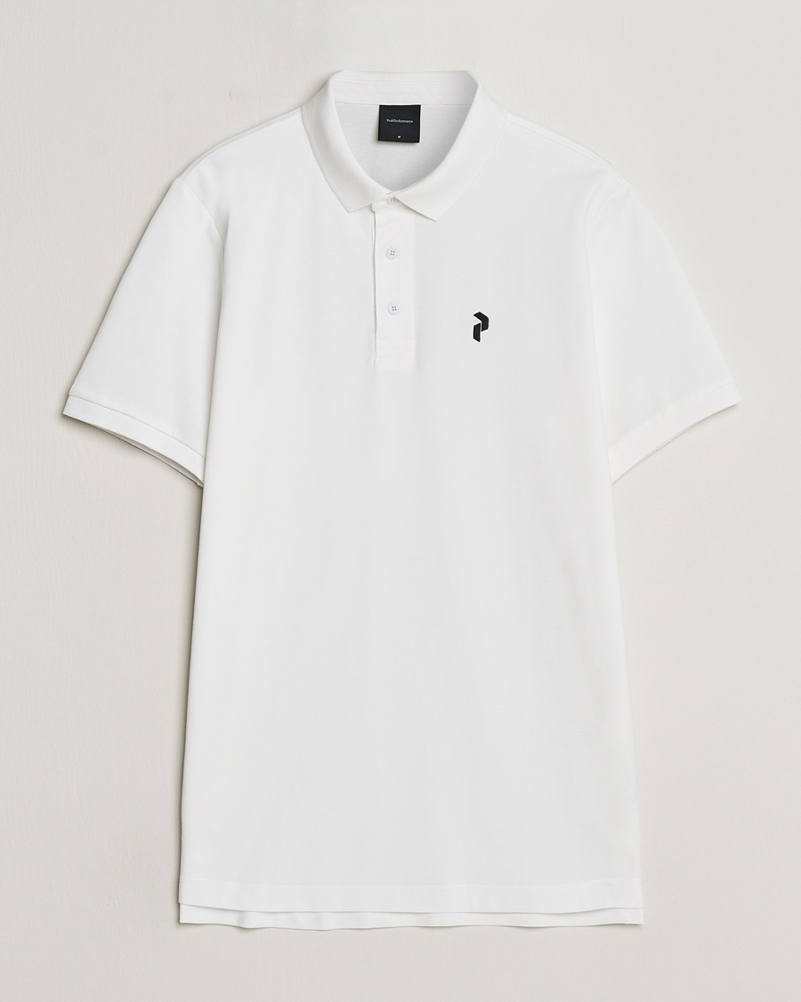 Herr | Pikéer | Peak Performance | Classic Cotton Polo White