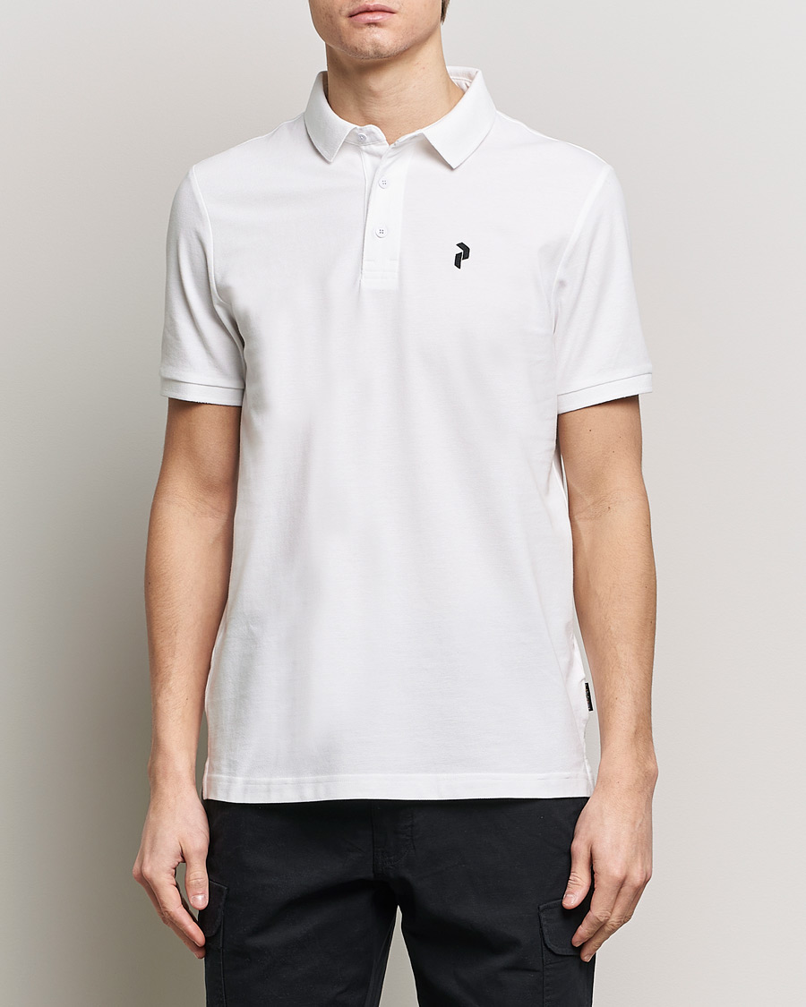 Herr | Pikéer | Peak Performance | Classic Cotton Polo White