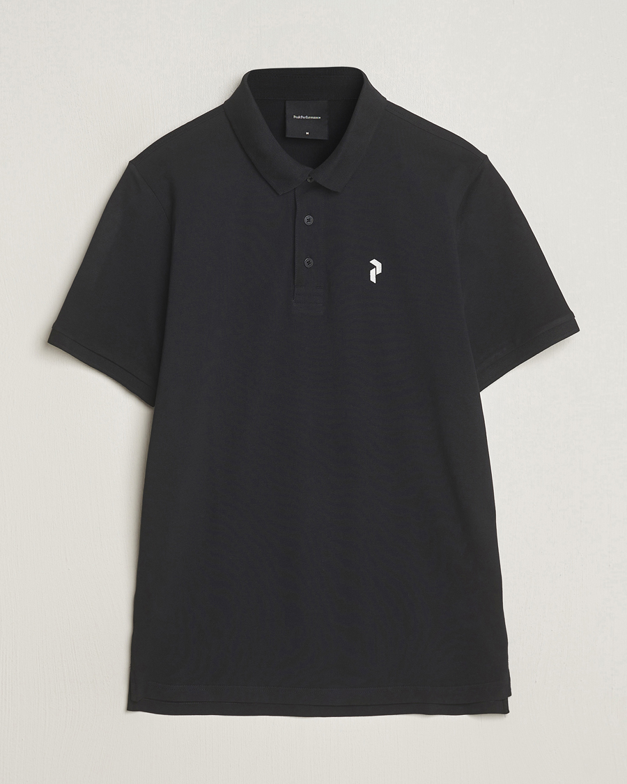 Herr | Pikéer | Peak Performance | Classic Cotton Polo Black