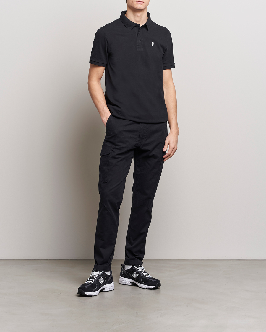 Herr | Pikéer | Peak Performance | Classic Cotton Polo Black