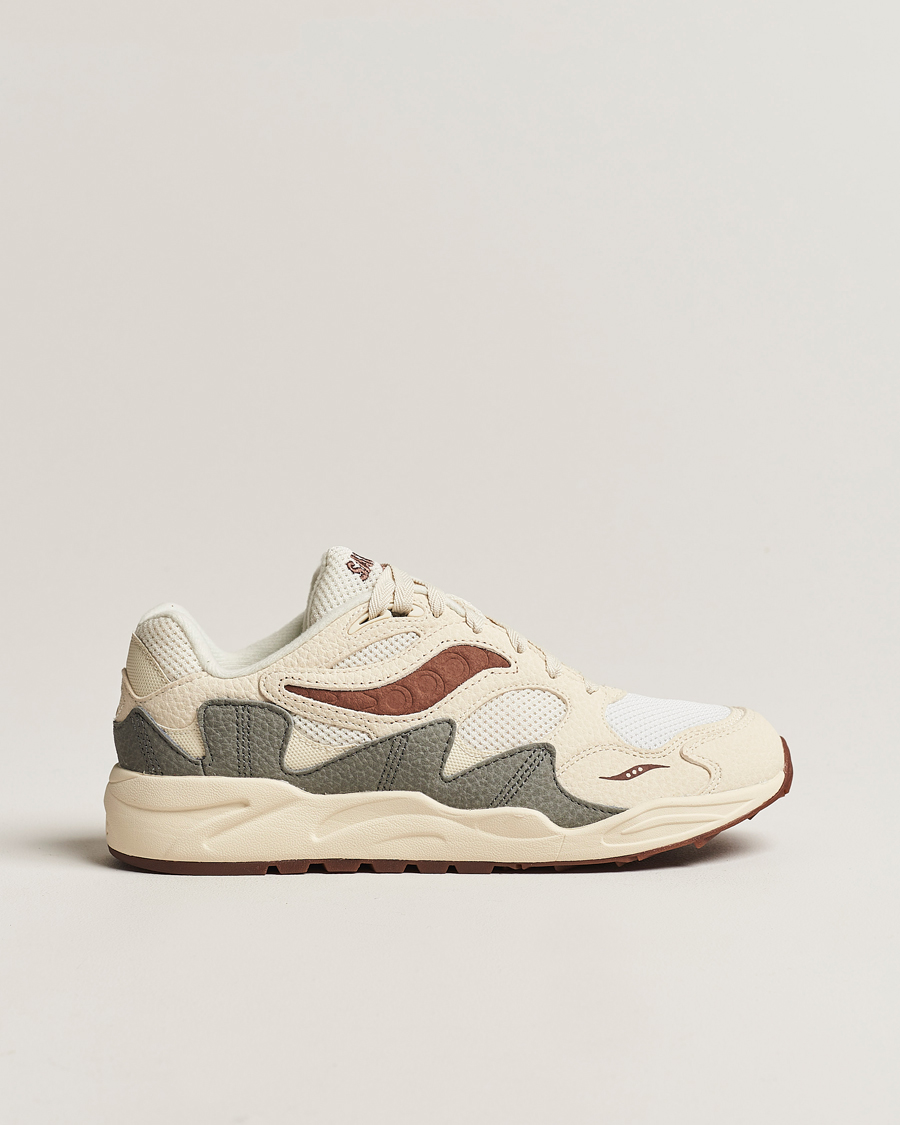 Herr | Saucony Grid Shadow 2 Sneaker Sand/Brown | Saucony | Grid Shadow 2 Sneaker Sand/Brown