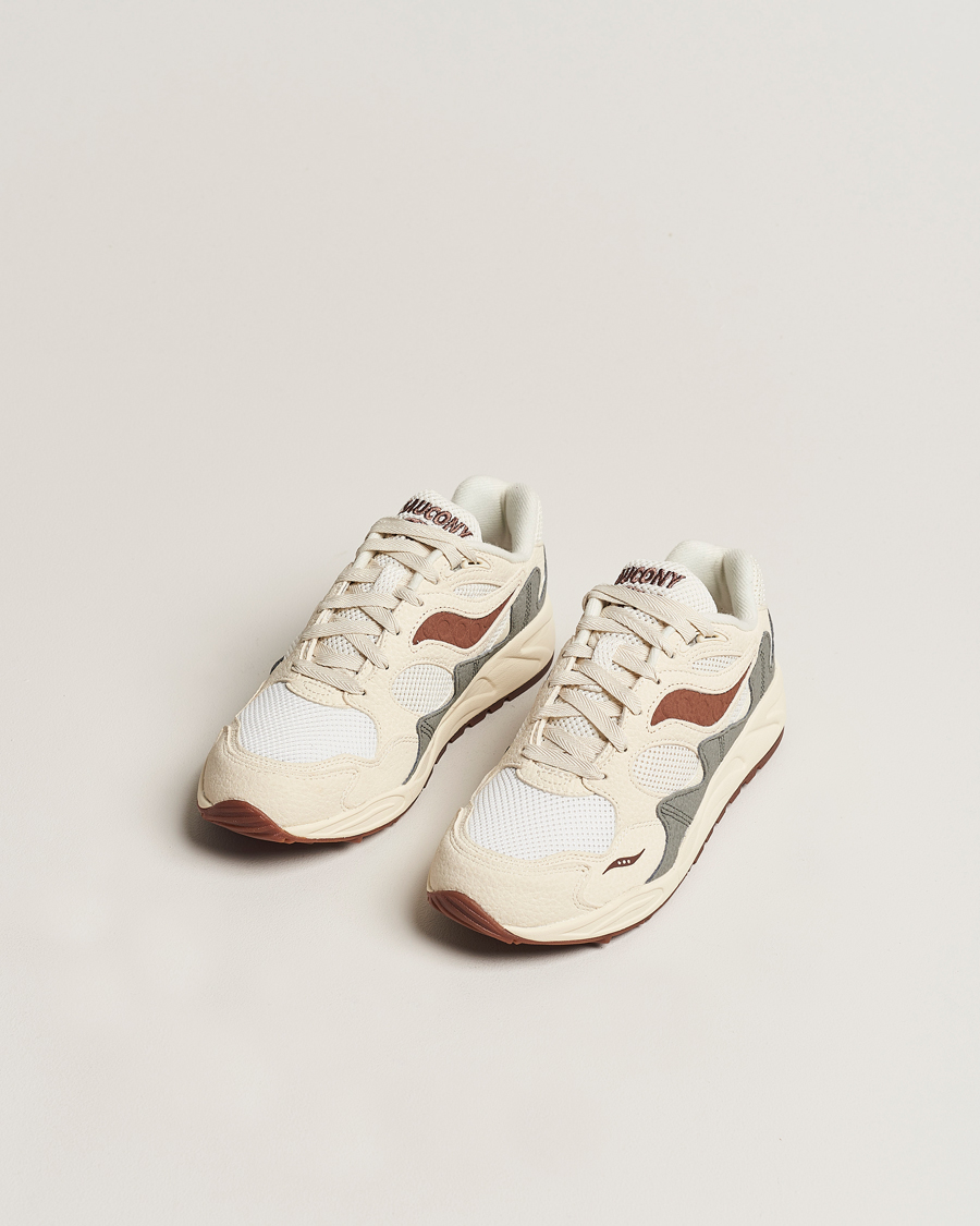 Herr | Saucony Grid Shadow 2 Sneaker Sand/Brown | Saucony | Grid Shadow 2 Sneaker Sand/Brown