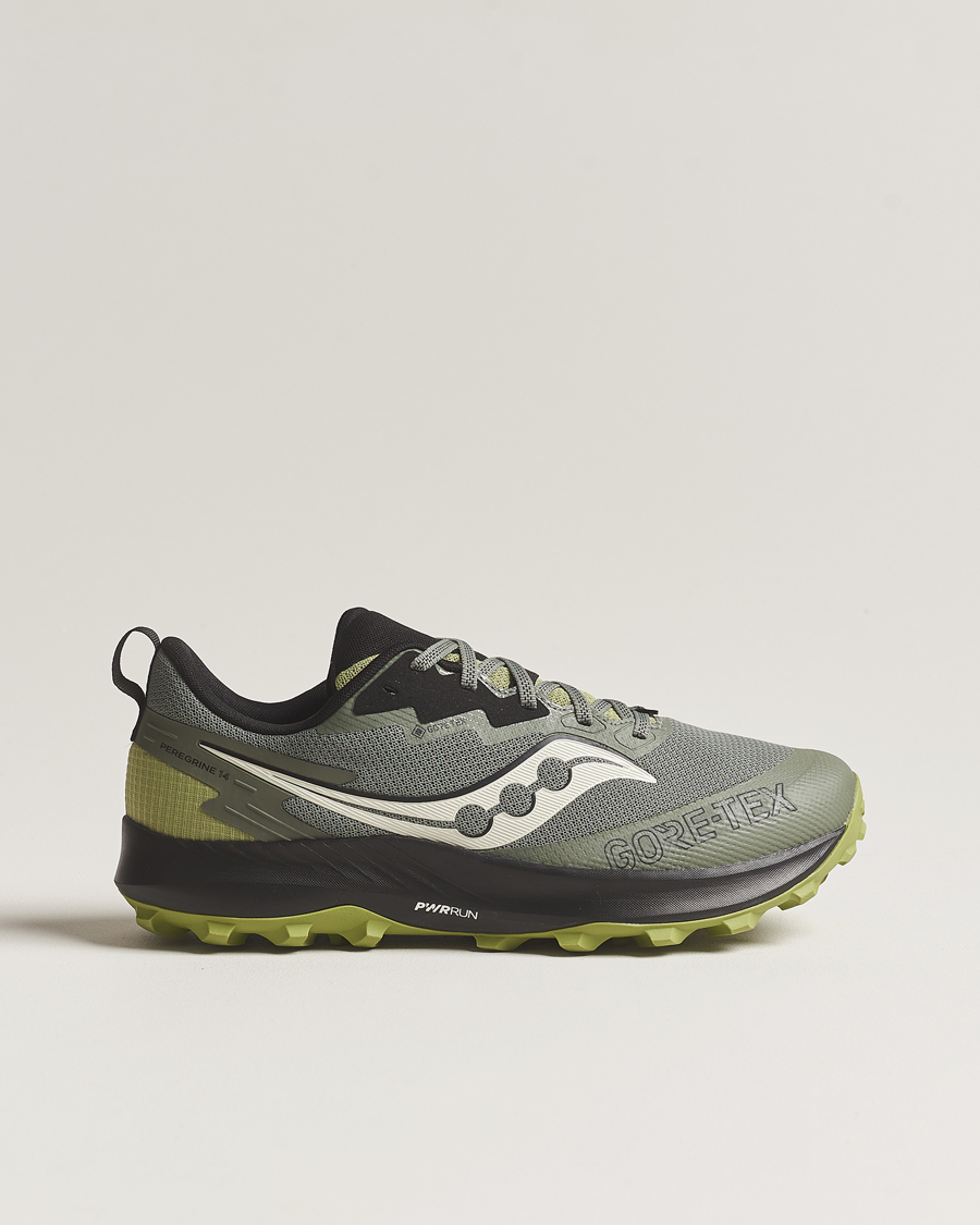 Herr | Saucony Peregrine 14 Gore-Tex Trail Sneaker Olive | Saucony | Peregrine 14 Gore-Tex Trail Sneaker Olive