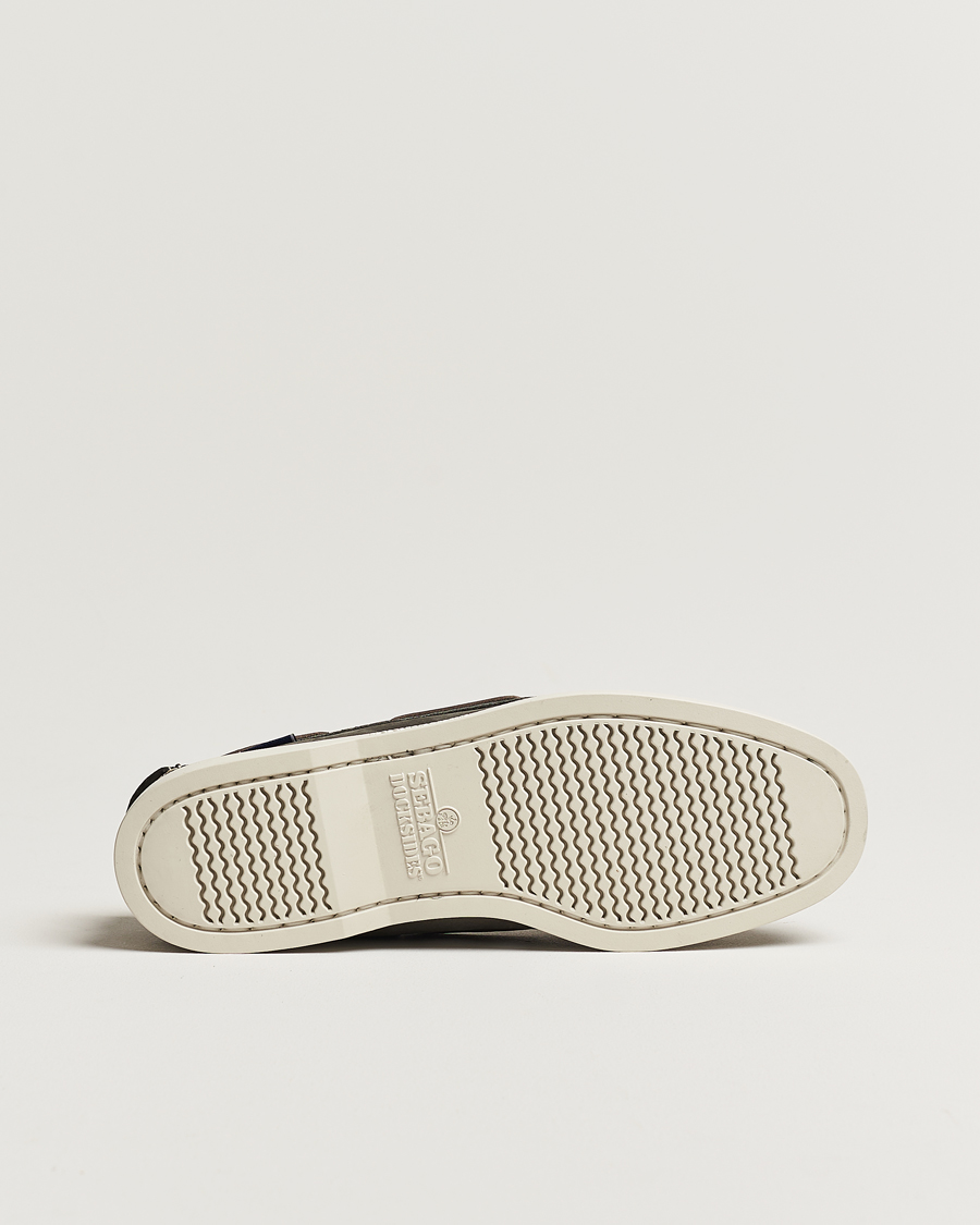 Herr | Seglarskor | Sebago | Dockside Nubuck Boat Shoe Dark Grey