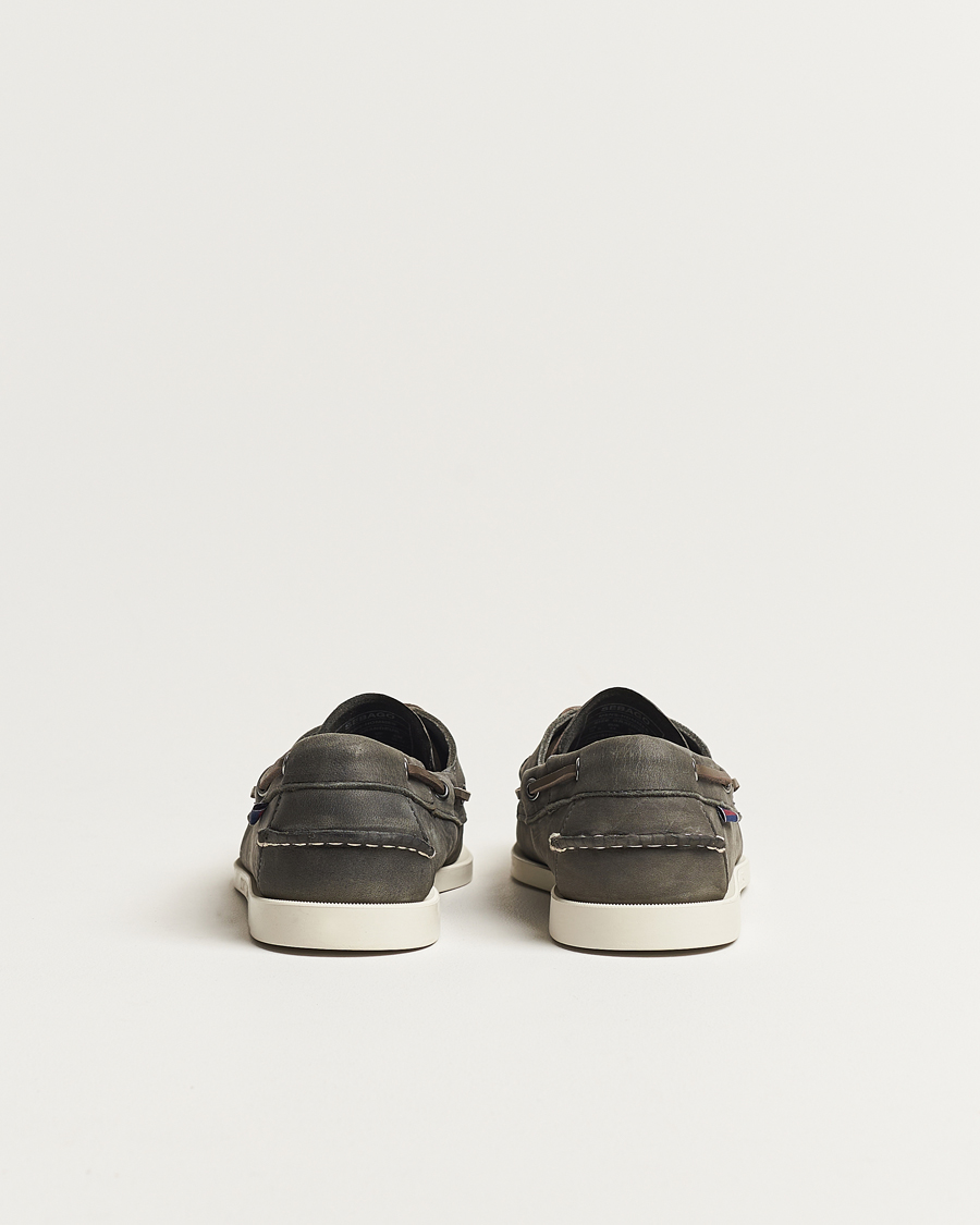 Herr | Seglarskor | Sebago | Dockside Nubuck Boat Shoe Dark Grey