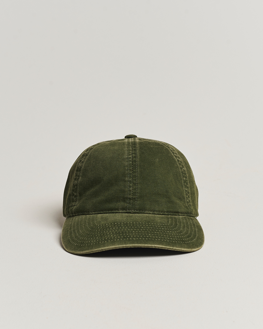 Herr | Varsity Headwear Washed Cotton Baseball Cap Green | Varsity Headwear | Washed Cotton Baseball Cap Green