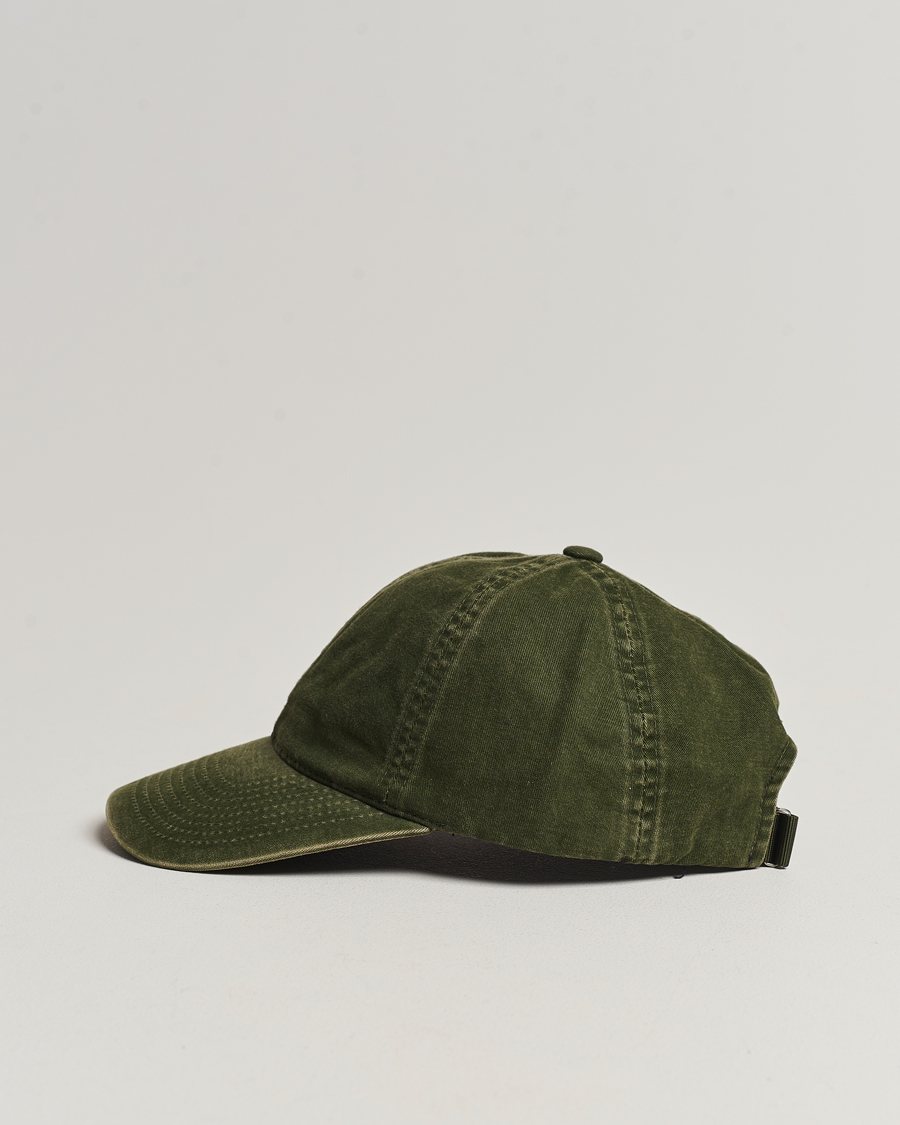 Herr | Accessoarer | Varsity Headwear | Washed Cotton Baseball Cap Green