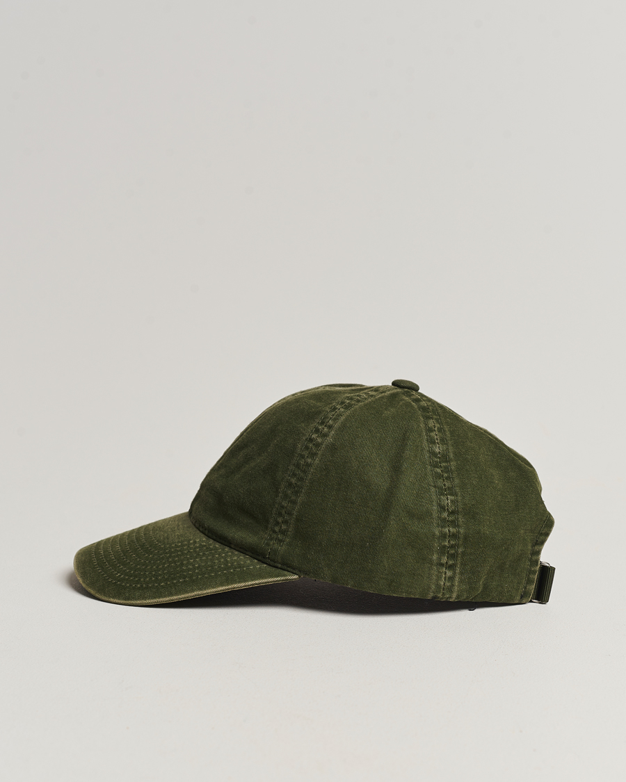 Herr | New Nordics | Varsity Headwear | Washed Cotton Baseball Cap Green