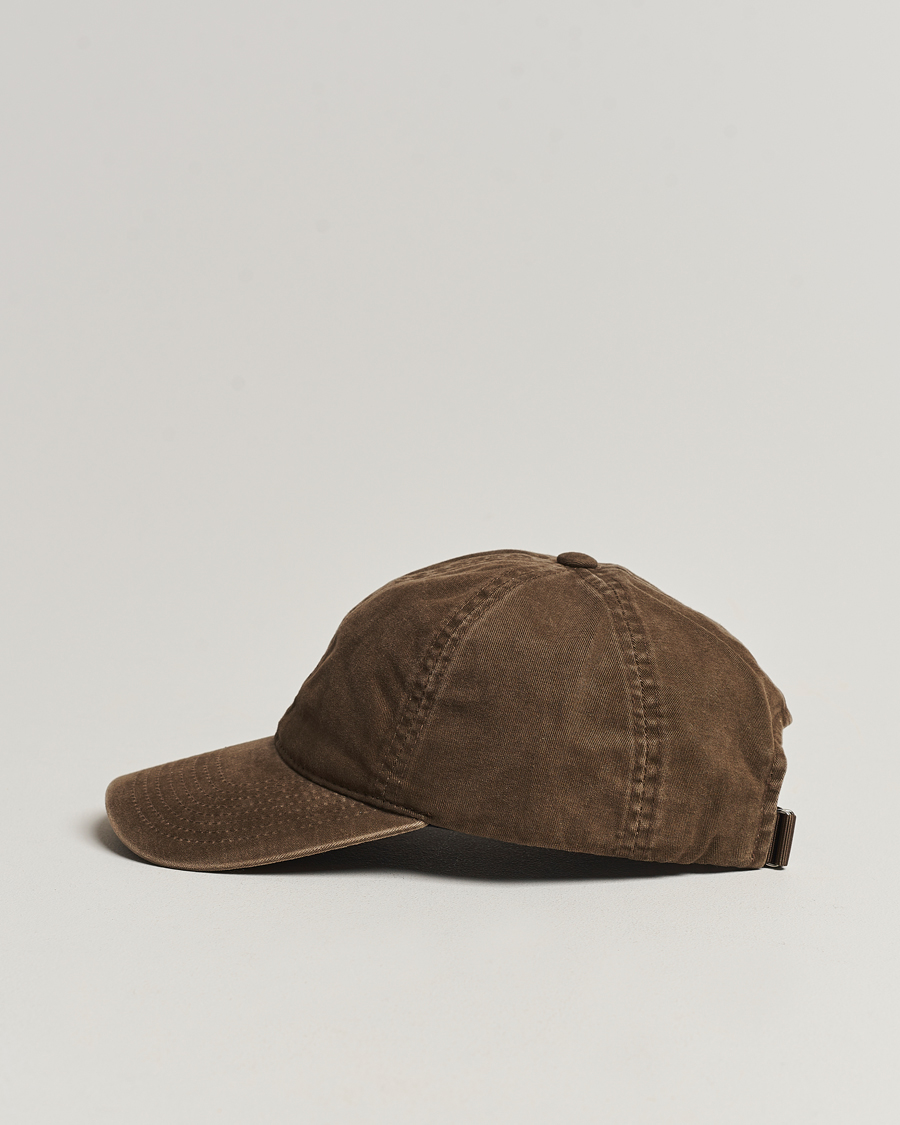 Herr | Accessoarer | Varsity Headwear | Washed Cotton Baseball Cap Dark Beige