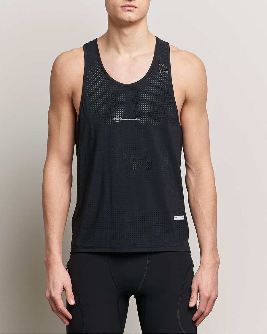 Herr | Kläder | Satisfy | Space-O Singlet Black