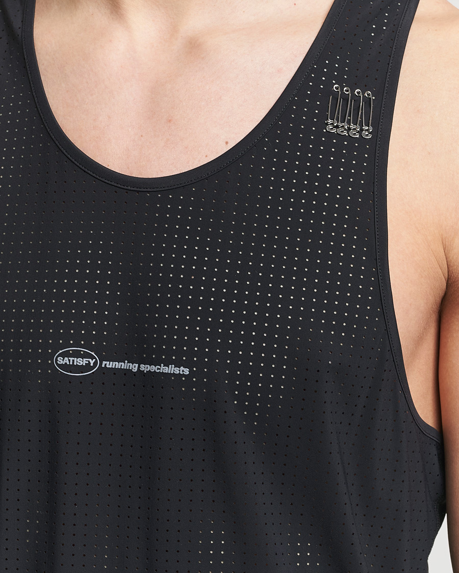 Herr | T-Shirts | Satisfy | Space-O Singlet Black