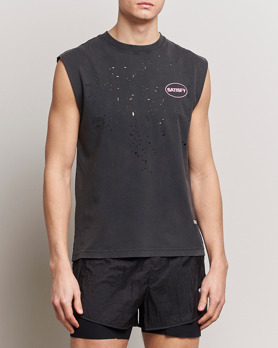 Herr | Active | Satisfy | MothTech Muscle Tee Aged Black