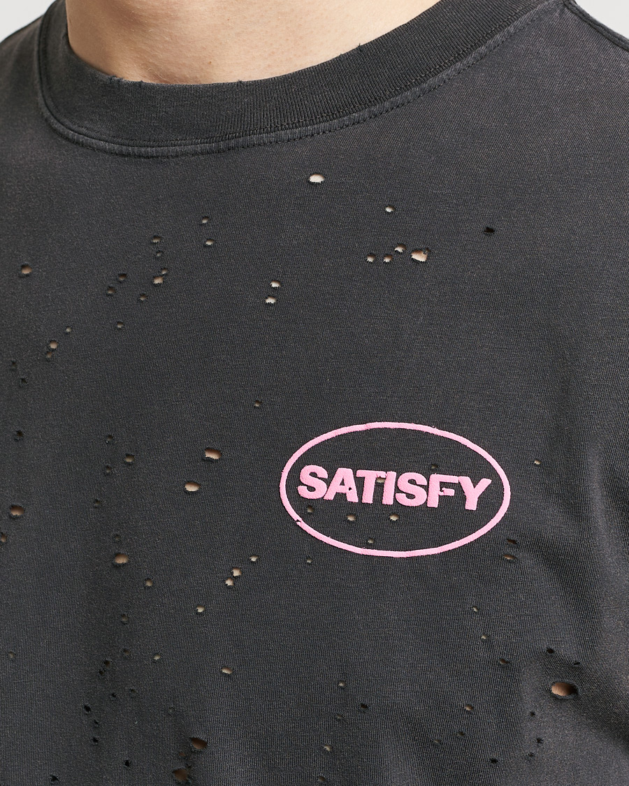 Herr | T-Shirts | Satisfy | MothTech Muscle Tee Aged Black