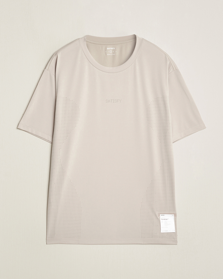 Herr | T-Shirts | Satisfy | AuraLite Air T-Shirt Mineral Dolomite