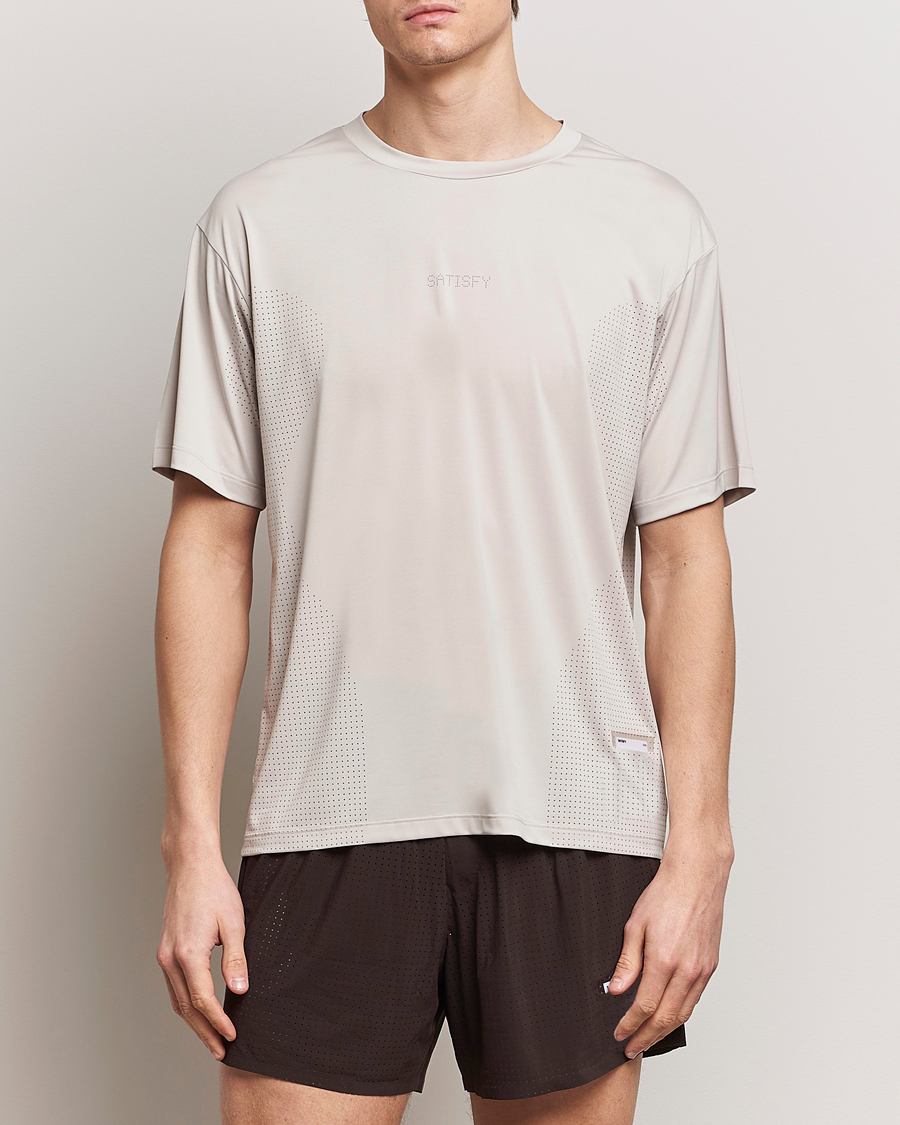Herr | Kortärmade t-shirts | Satisfy | AuraLite Air T-Shirt Mineral Dolomite