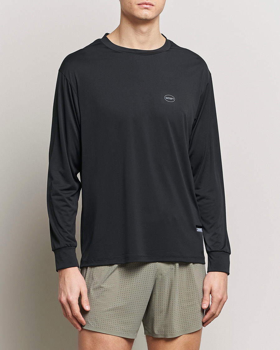 Herr |  | Satisfy | AuraLite Long Sleeve T-Shirt Black