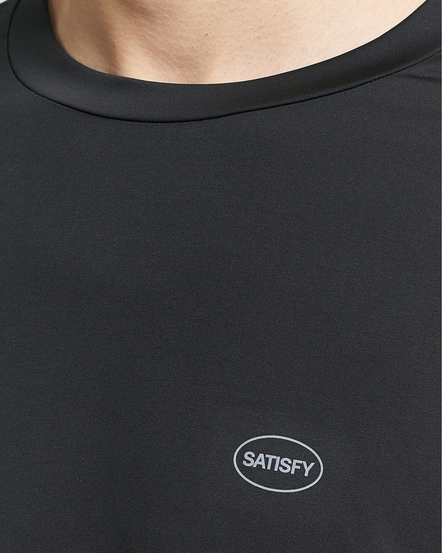 Herr | T-Shirts | Satisfy | AuraLite Long Sleeve T-Shirt Black