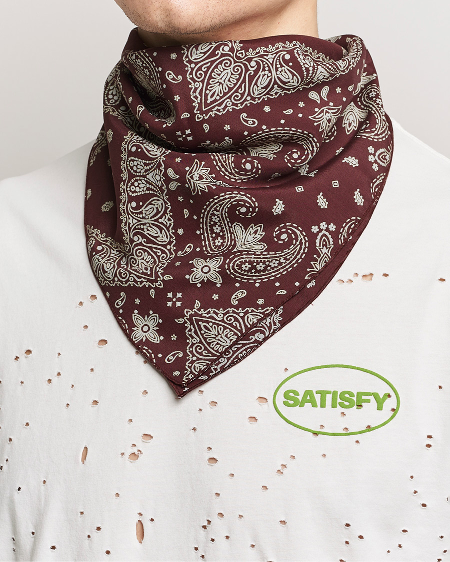 Herr | Accessoarer | Satisfy | Japanese Rayon Bandana Mahogany