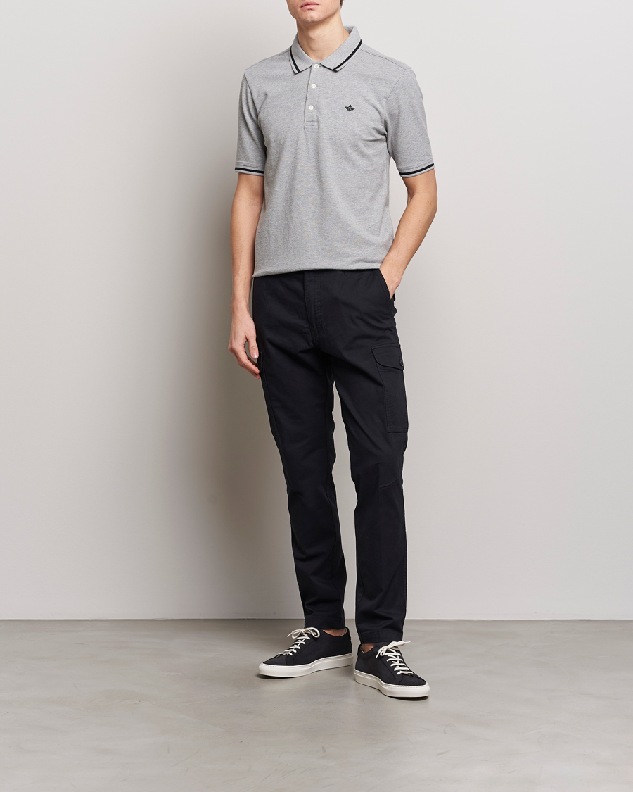 Herr | Pikéer | Dockers | Original Cotton Polo Mid Grey Heather