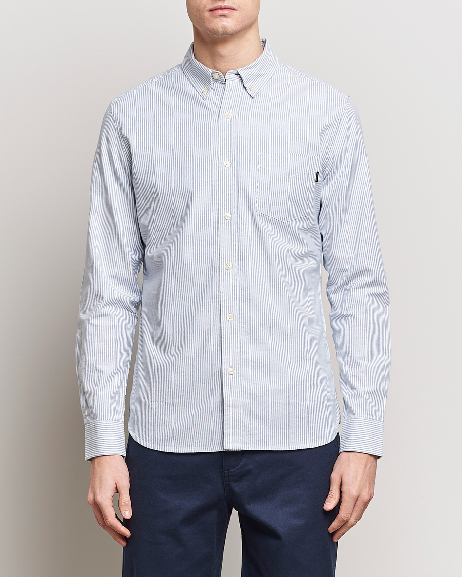 Herr |  | Dockers | Cotton Stretch Oxford Shirt Striped Delft