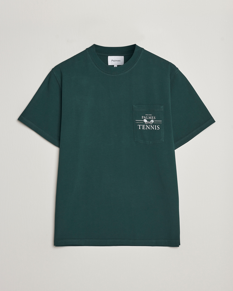 Herr | T-Shirts | Palmes | Vichi Pocket T-Shirt Dark Green