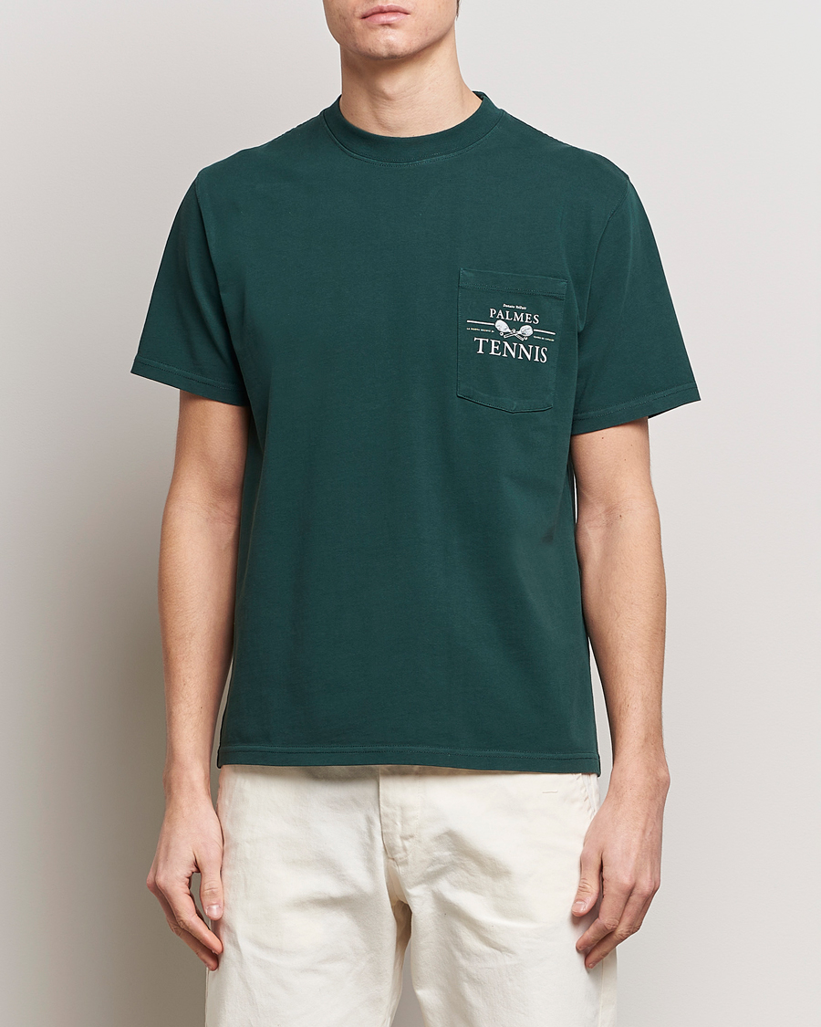 Herr | T-Shirts | Palmes | Vichi Pocket T-Shirt Dark Green