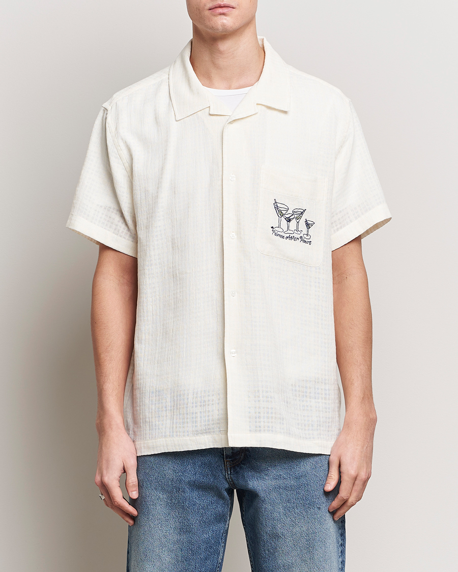 Herr | Kortärmade skjortor | Palmes | Martini Short Sleeve Shirt Off White