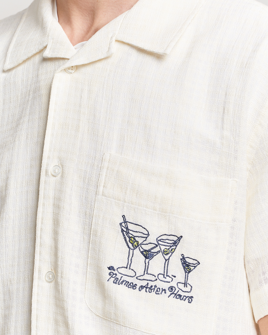 Herr | Skjortor | Palmes | Martini Short Sleeve Shirt Off White