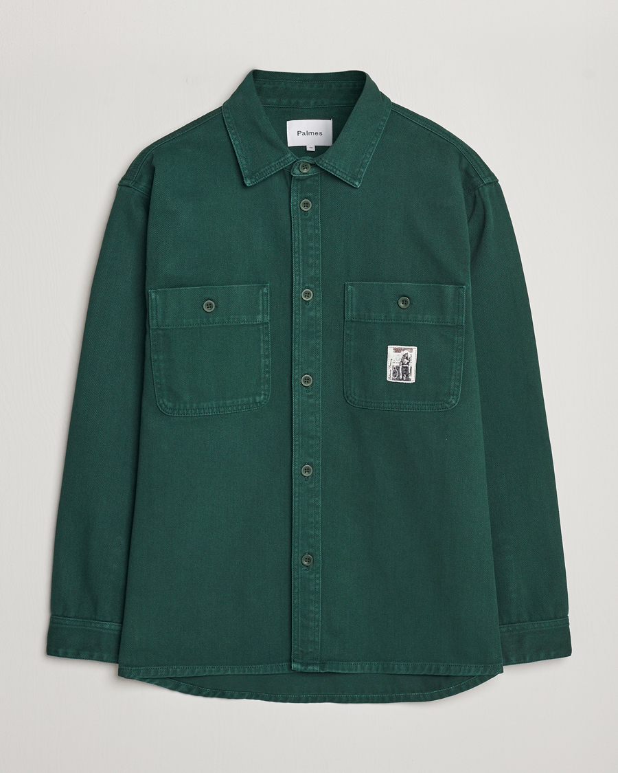 Herr | Skjortor | Palmes | Roland Overshirt Bottle Green