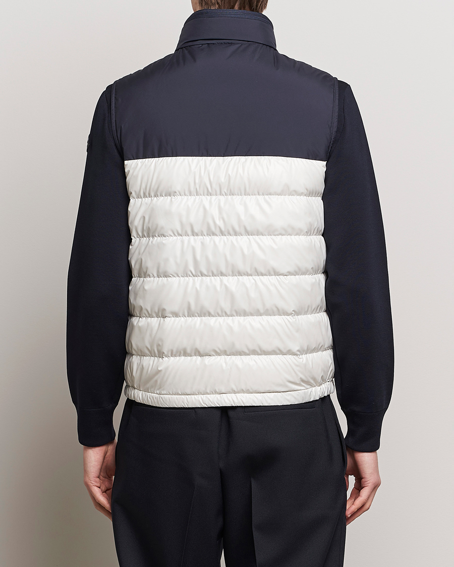 Herr | Jackor | Moncler | Cerces Down Vest Off White/Navy