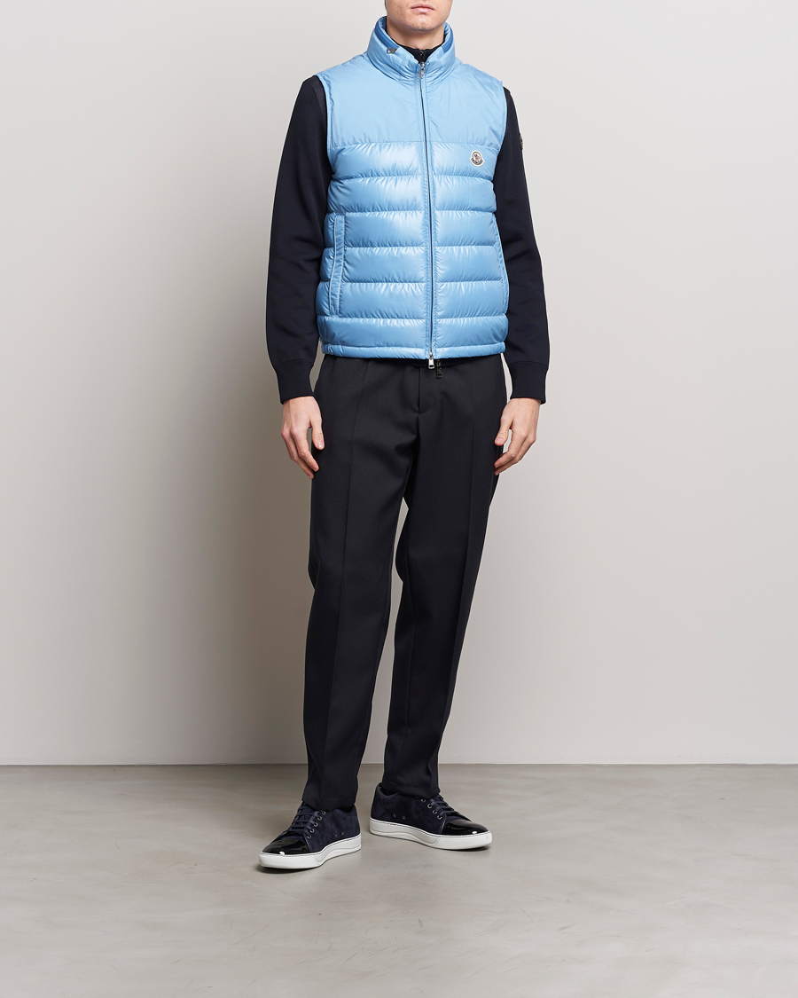 Herr | Jackor | Moncler | Cerces Down Vest Light Blue