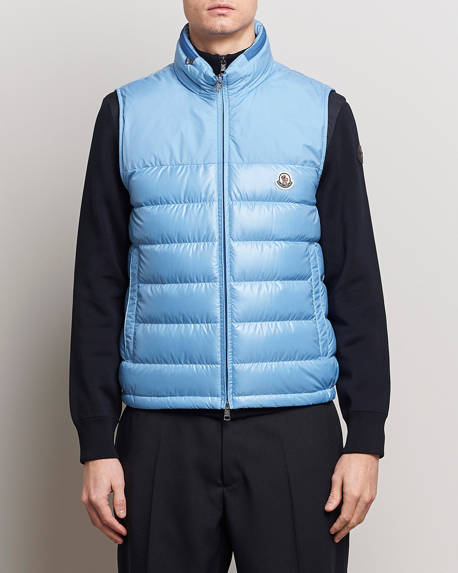 Herr | Kläder | Moncler | Cerces Down Vest Light Blue