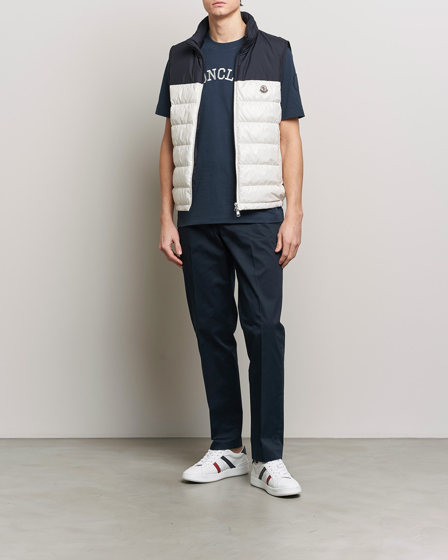 Herr | Byxor | Moncler | Contrast Banded Trousers Navy