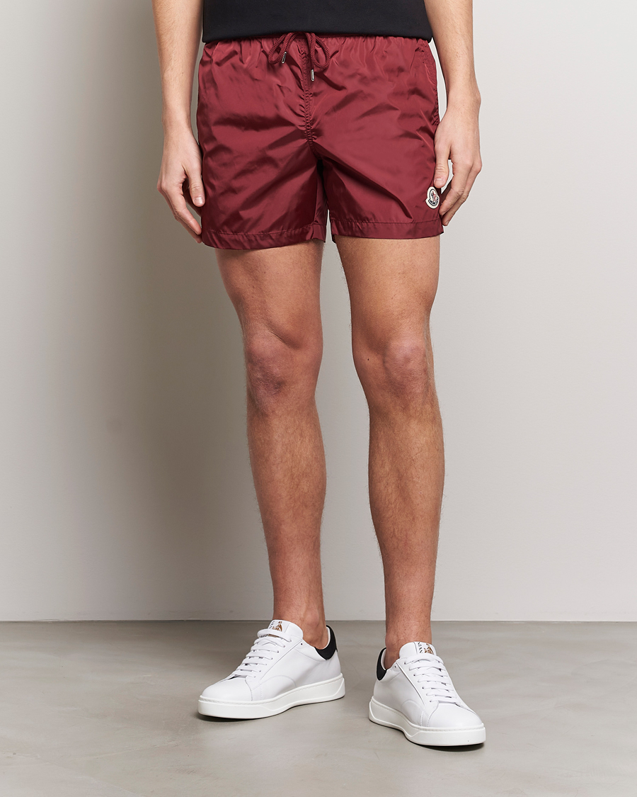 Herr | Kläder | Moncler | Nylon Swim Shorts Burgundy