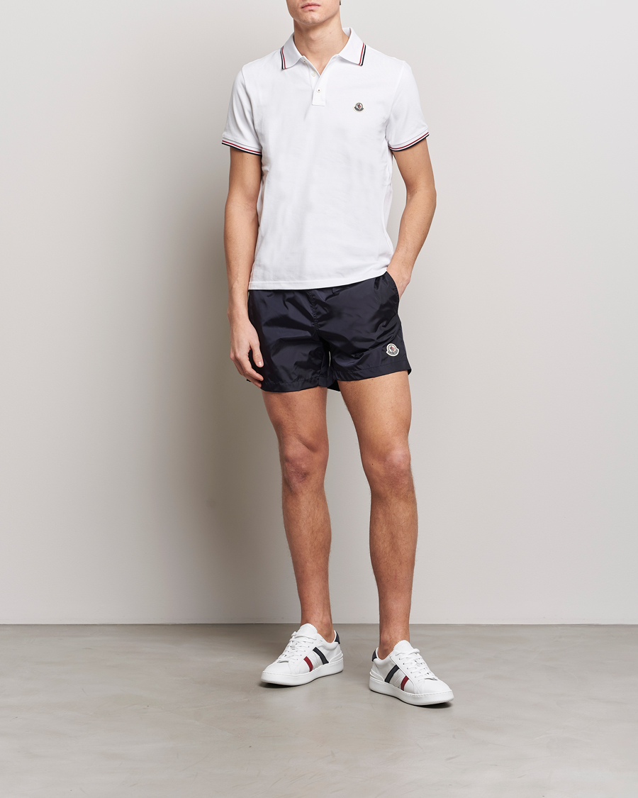 Herr | Badbyxor | Moncler | Nylon Swim Shorts Navy