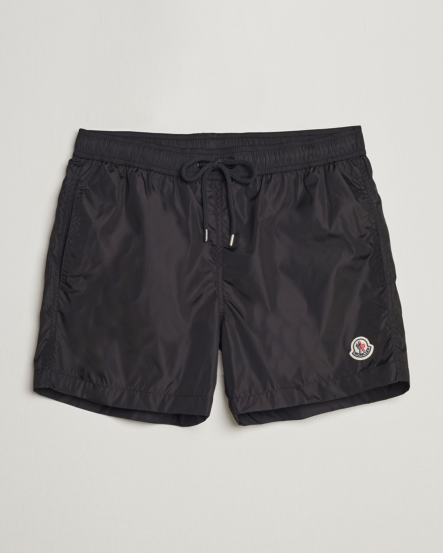 Herr | Badbyxor | Moncler | Nylon Swim Shorts Black