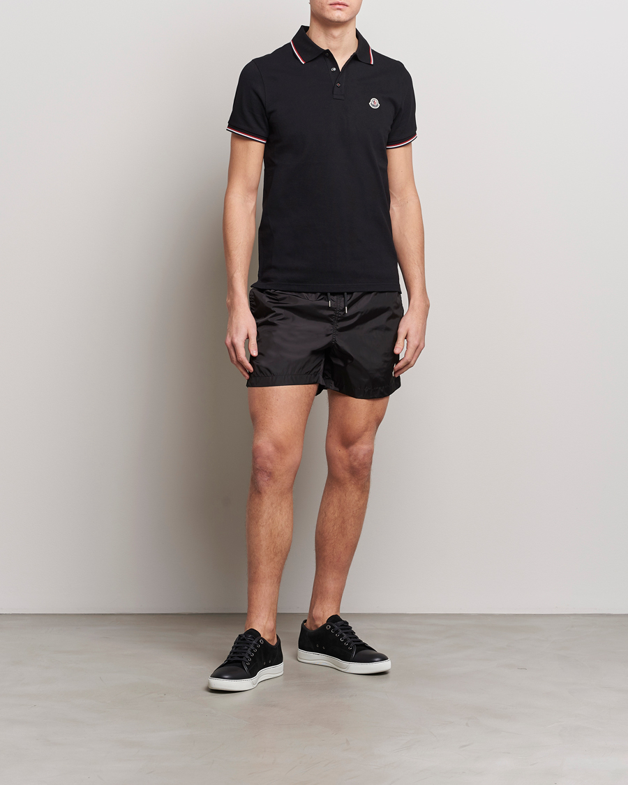 Herr | Badbyxor | Moncler | Nylon Swim Shorts Black