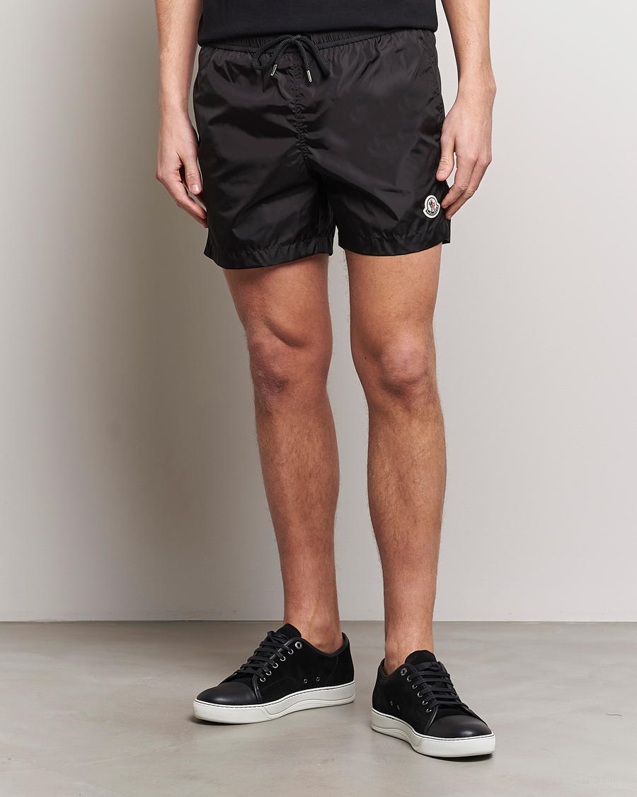 Herr | Badbyxor | Moncler | Nylon Swim Shorts Black