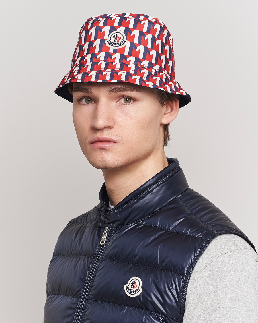 Herr | Moncler Nylon Bucket Hat Navy | Moncler | Nylon Bucket Hat Navy