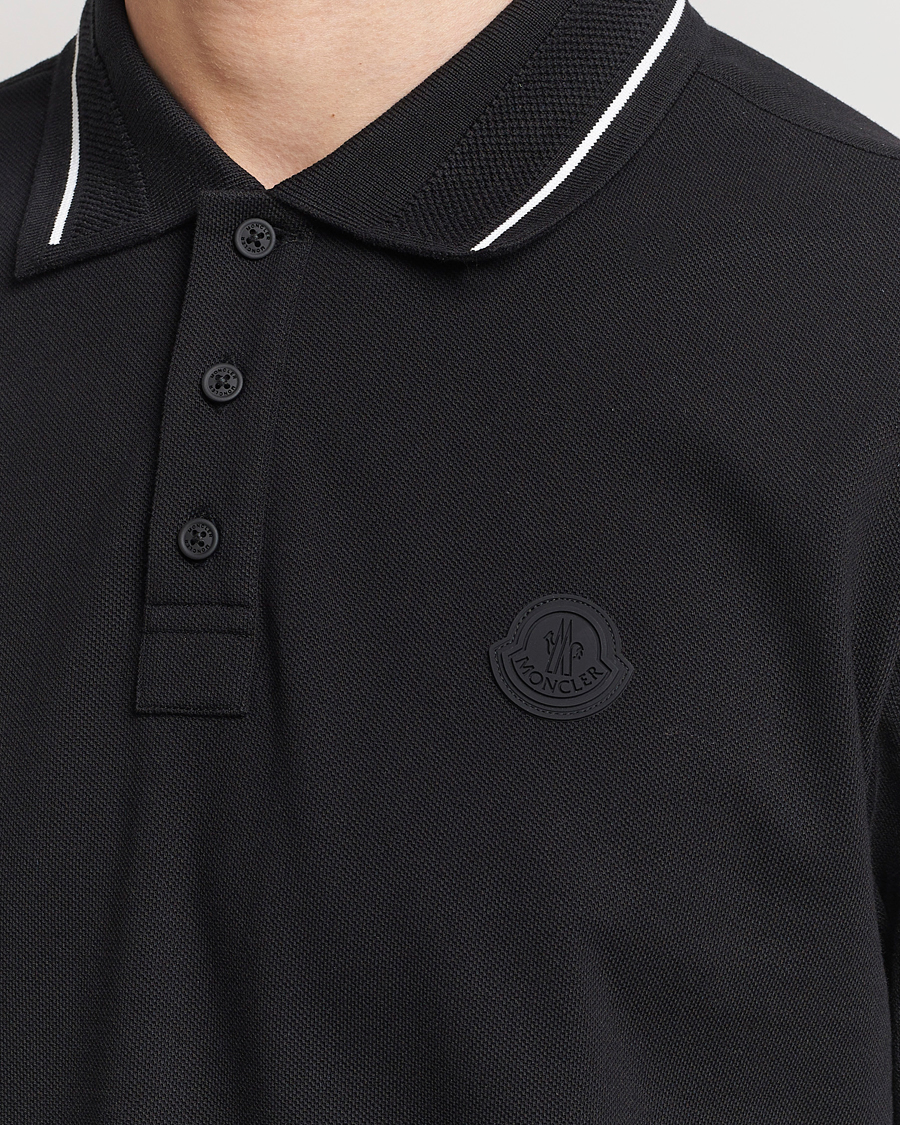 Herr | Pikéer | Moncler | Tonal Logo Polo Black